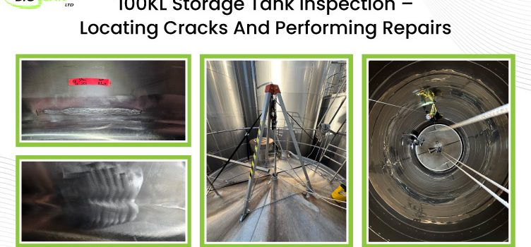 100KL Storage Tank Inspection – Locating Cracks and Performing Repairs 4 100kl Storage Tank Inspection – Locating Cracks And Performing Repairs 1