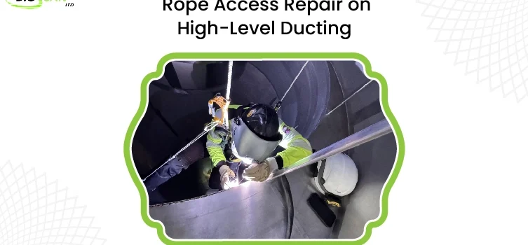Rope Access Repair On High Level Ducting