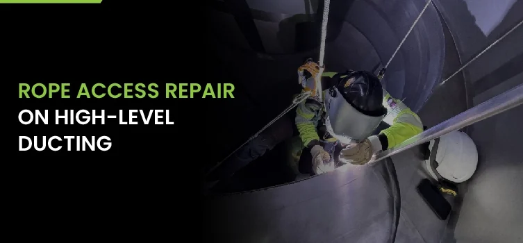 Rope Access Repair On High Level Ducting English