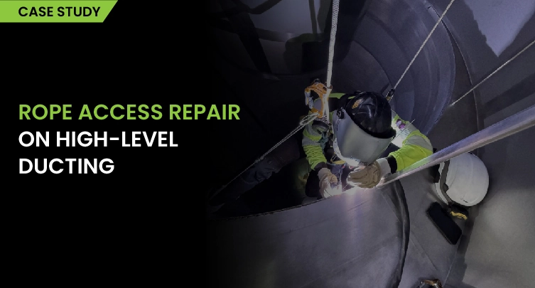 Rope Access Repair On High Level Ducting English