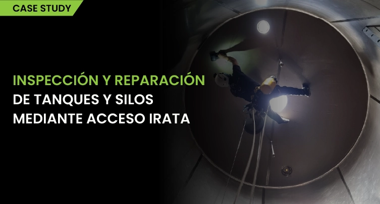 Inspección y reparación de depósitos y silos mediante el sistema de acceso IRATA 1 Spanish-Tank and Silo Inspection & Repair Using IRATA Access-04