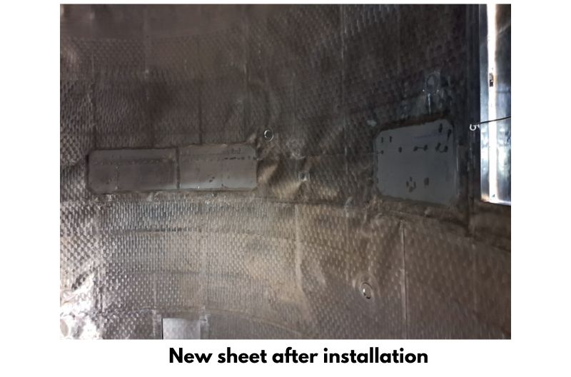 Spray Dryer Chamber New Sheet Installation