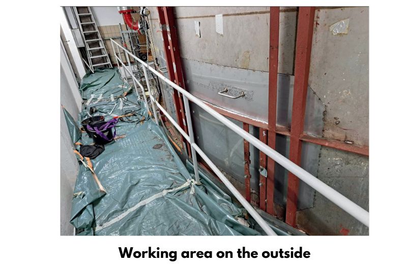 Spray Dryer Chamber Outside Working Area