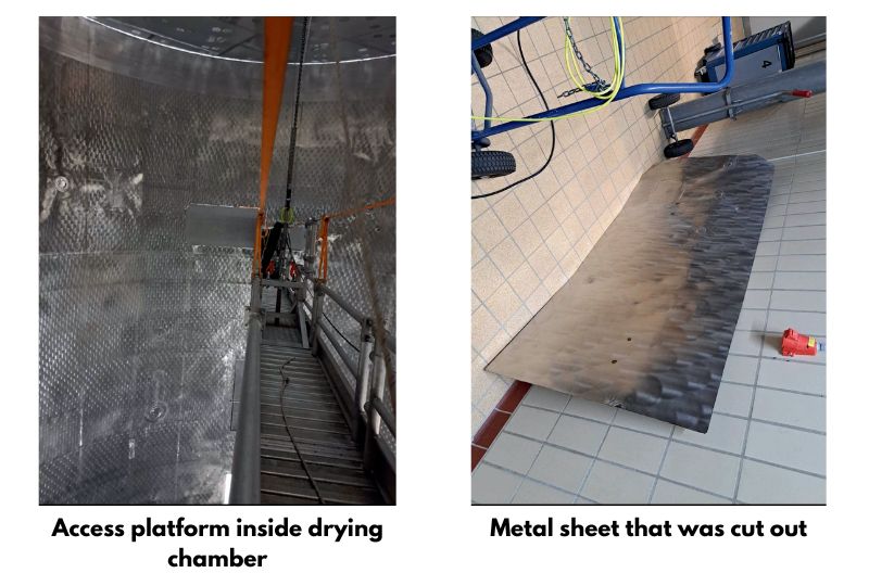 Spray Dryer Chamber Repair Work Bioscan