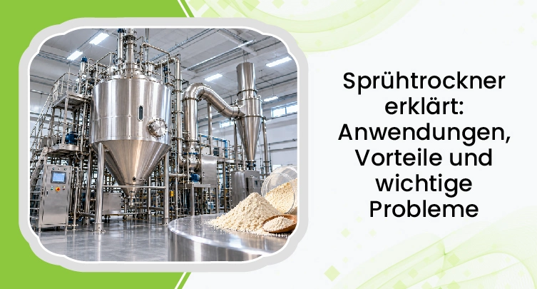 Sprühtrockner erklärt: Anwendungsbereiche, Vorteile und zentrale Probleme 1 Spray Dryers Explained Uses, Benefits And Key Problems German Title