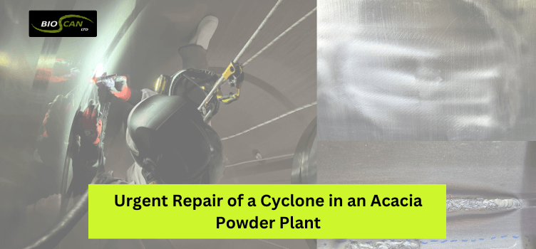 Urgent Repair Of A Cyclone In An Acacia Powder Plant