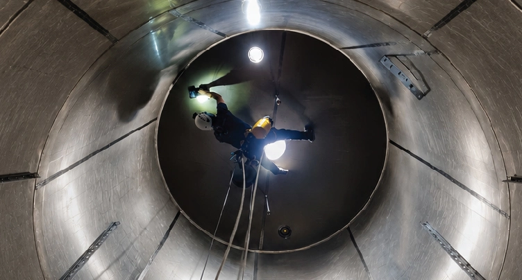 Silo Tank Inspection For Dairy Industry